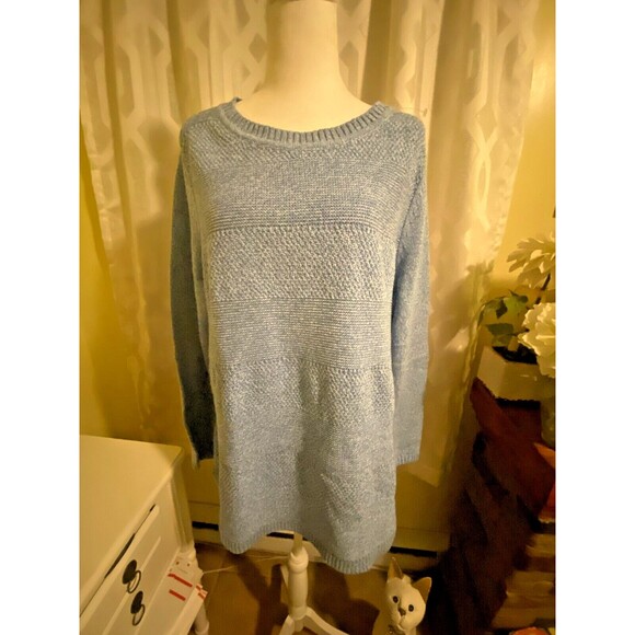 Talbots Blue Knit Sweater Size XL - Picture 3 of 5